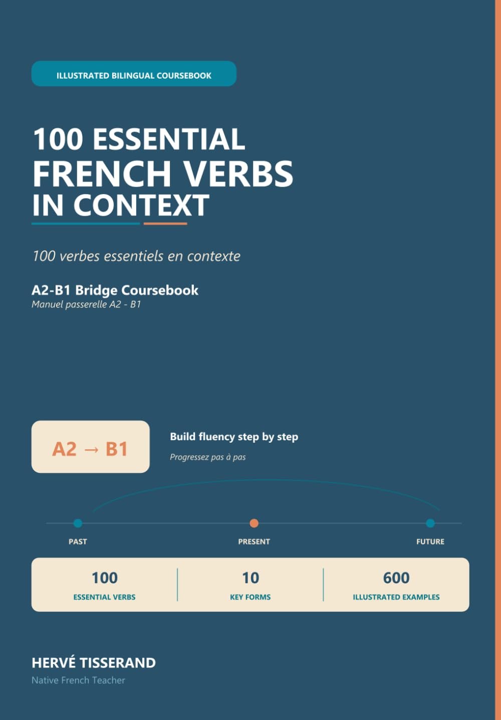 『100 Essential French Verbs in Context』の表紙